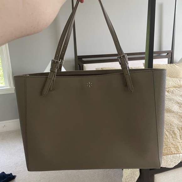 TORY BURCH Saffiano Leather Tote - Picture 3 of 14